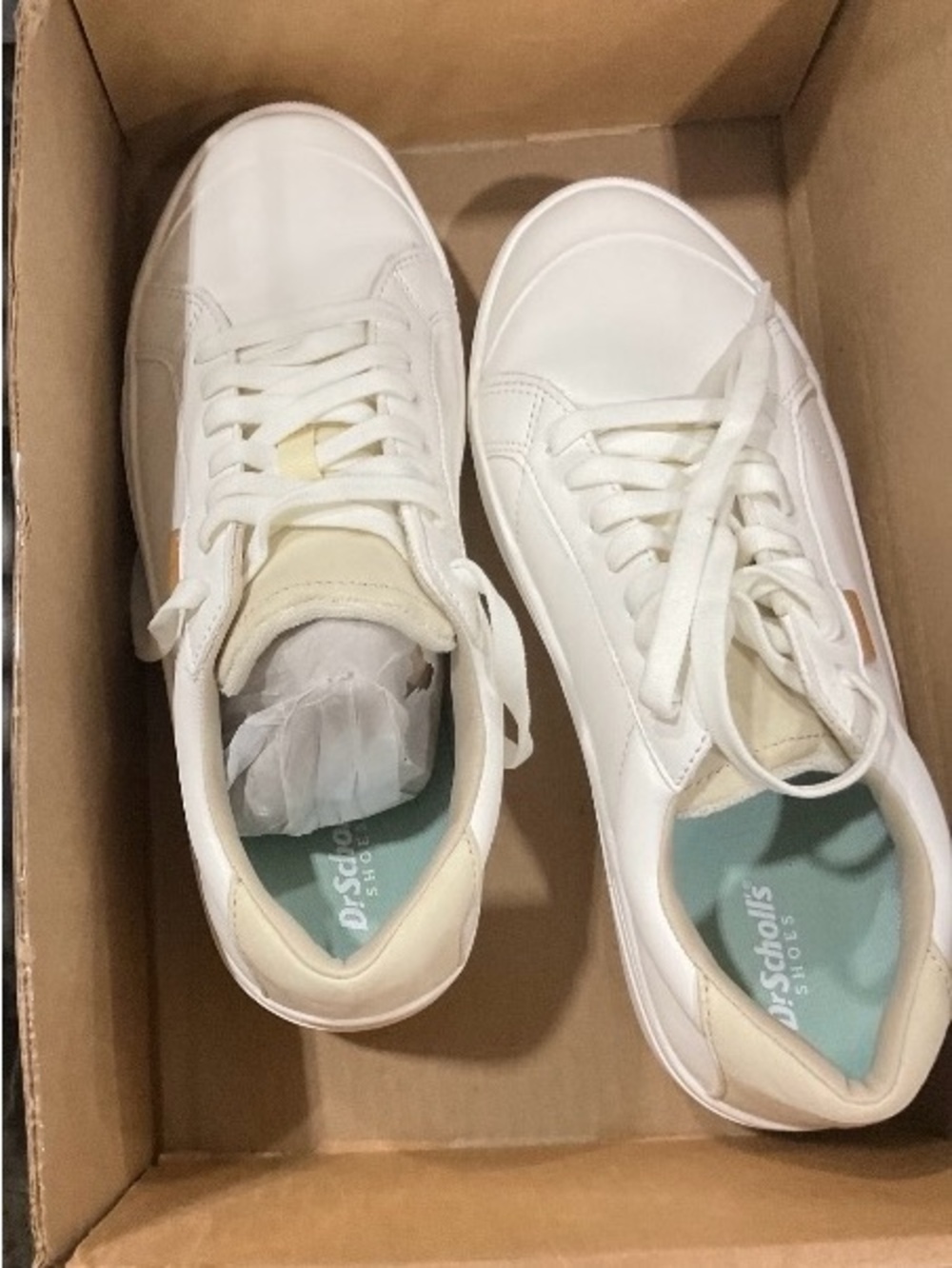 Dr. Scholl's Shoes Womens Time Off Sneaker White Smooth 9 W - Picture 2 of 2